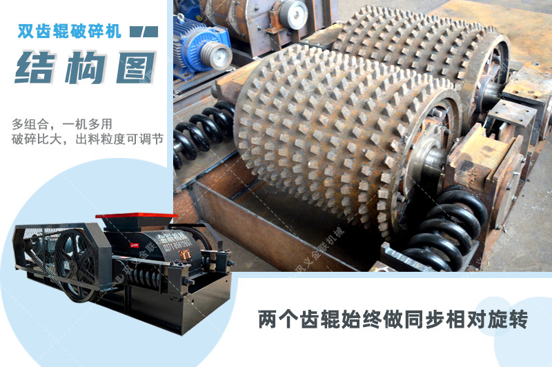雙齒輥破碎機-廠家直供價格低-齒輥式破碎機結(jié)構原理圖